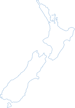 New Zealand Outline Map